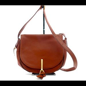 Vera Bradley Sycamore Leather Carson Saddlebag